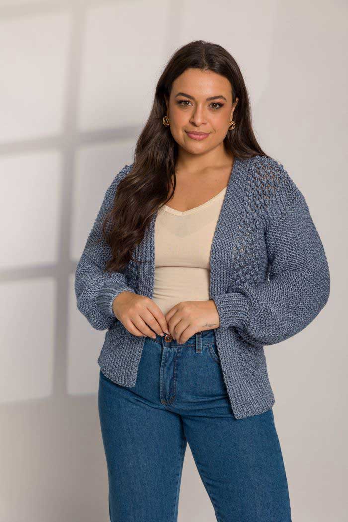 Cardig&atilde; Anil-Profundo