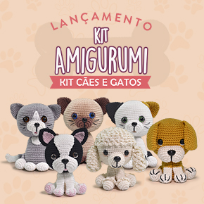 Kit Amigurumi Círculo Cães e Gatos: um lançamento animal!