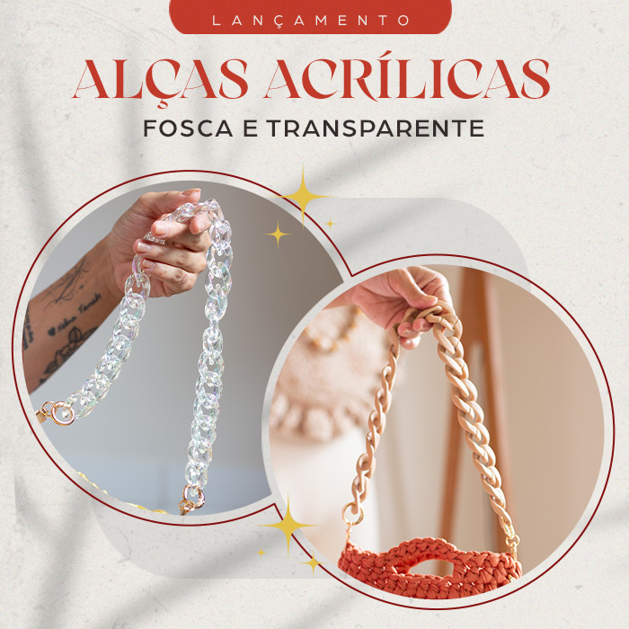 Lançamento: Alças Acrílicas Círculo!