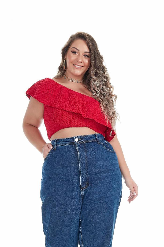 One Shoulder Crop Top