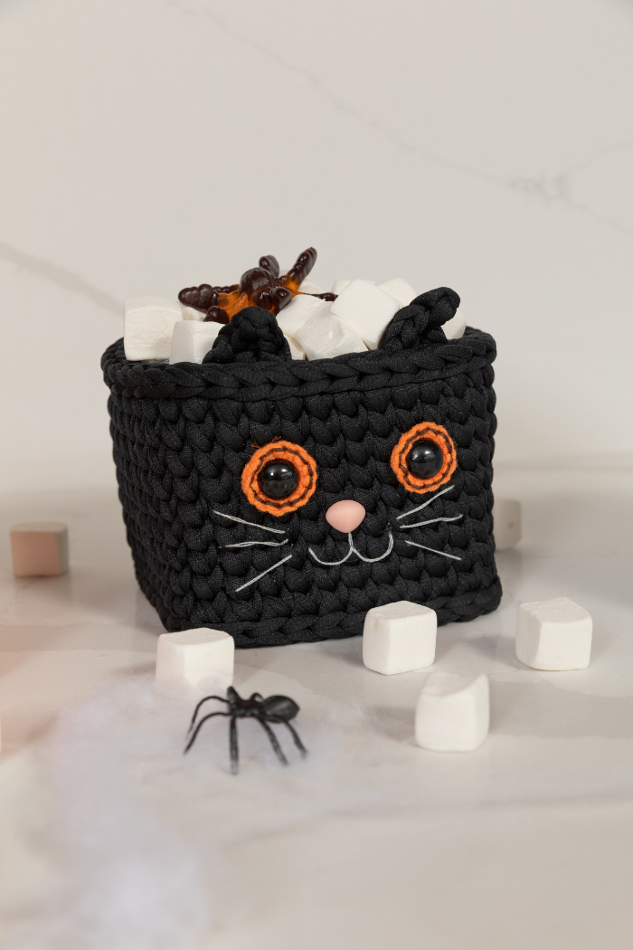 Cesta Cuadrada Gato