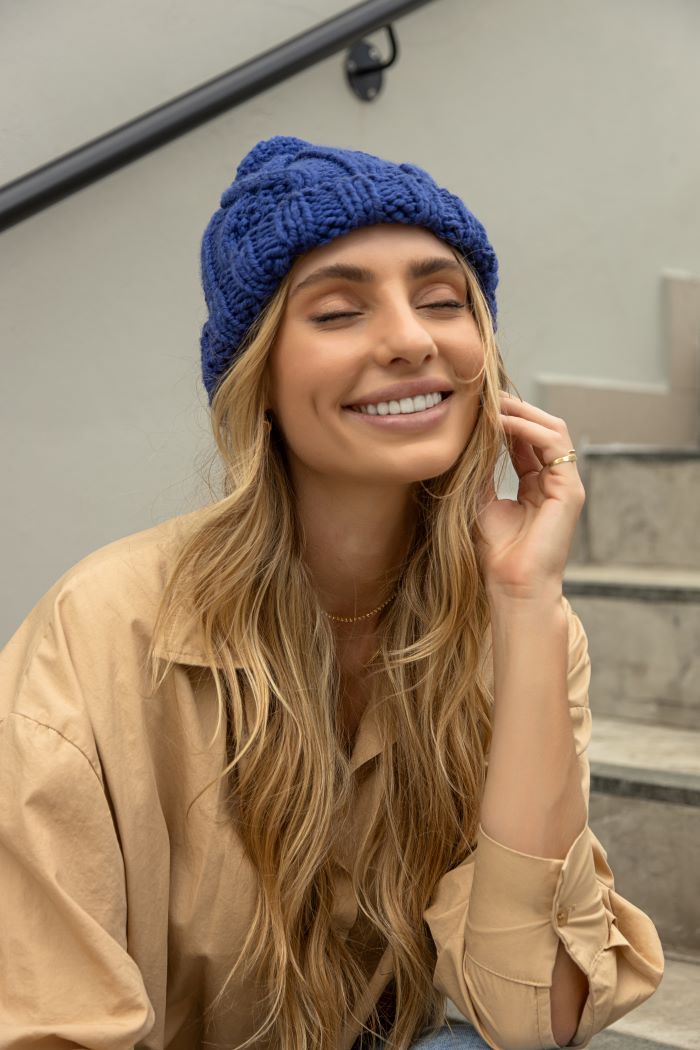 Merino Supreme Blue Hat
