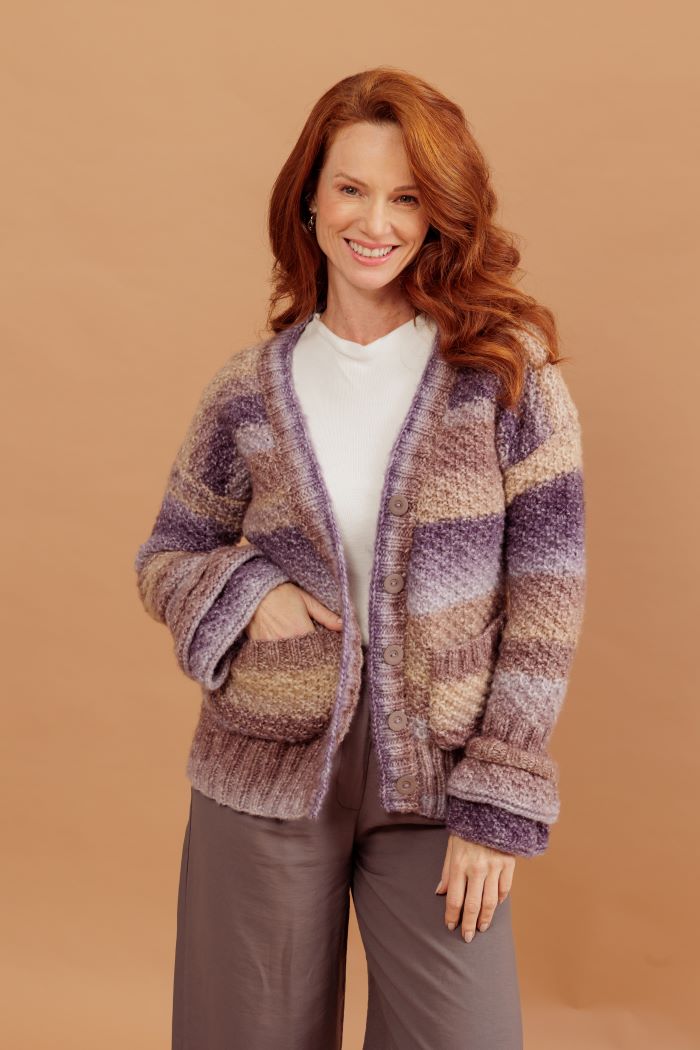 Cardig&atilde; Babado