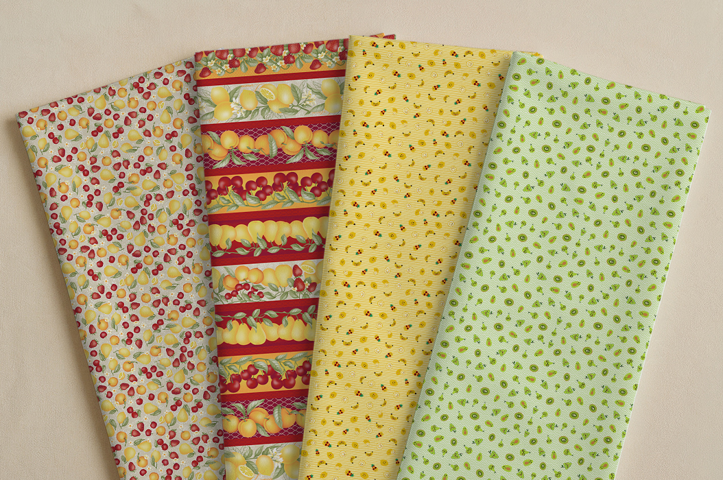 Realistic Fruit Fabric Collection