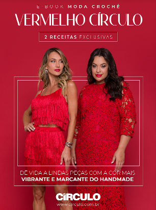 E-book Moda Crochê Vermelho Círculo