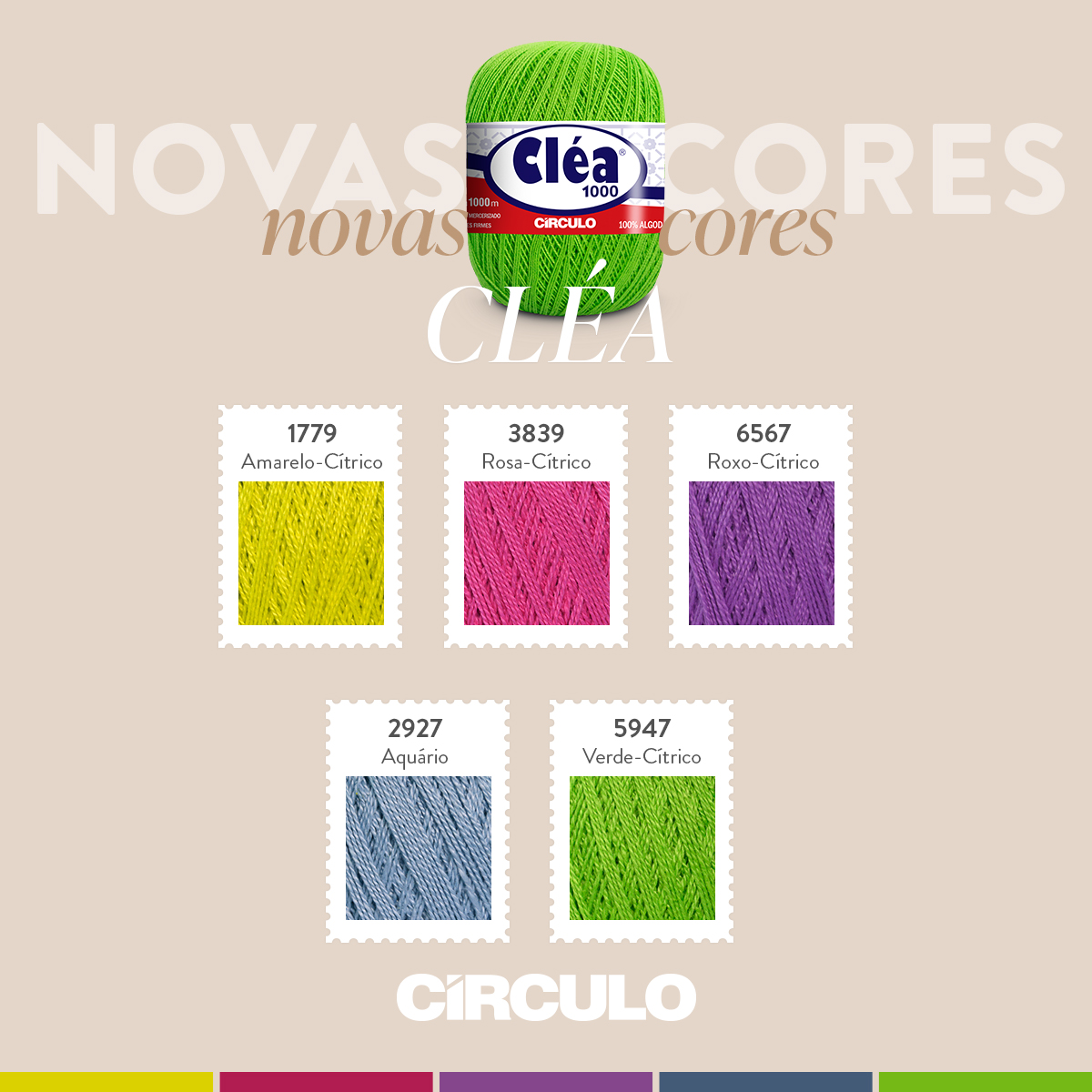 Novas Cores Fio Cléa da Círculo