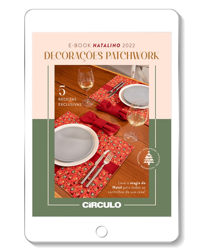 E-book Círculo Natalino 2022 - Decorações Patchwork!