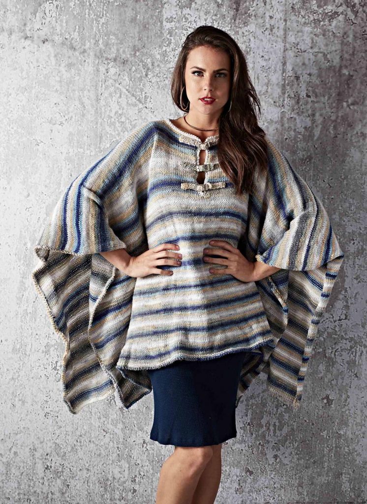 poncho batik