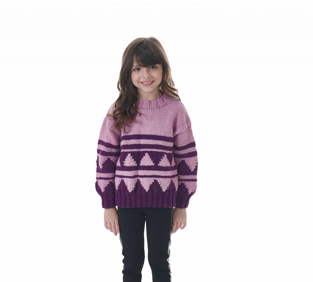 blusa infantil jacquard