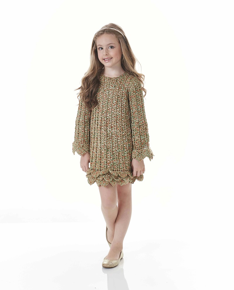 vestido multicolorido inverno kids