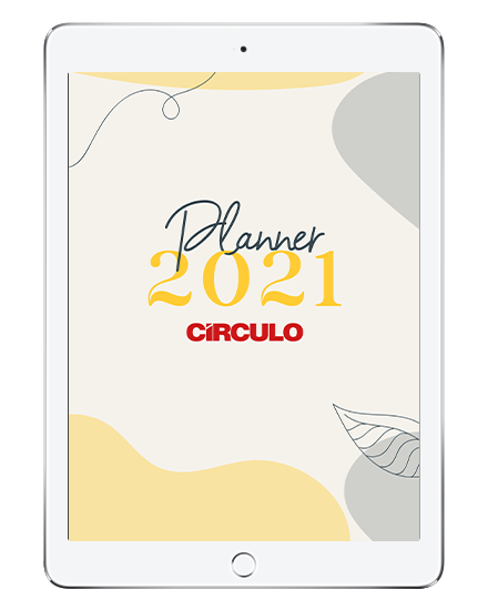 mock up planner 2021 círculo