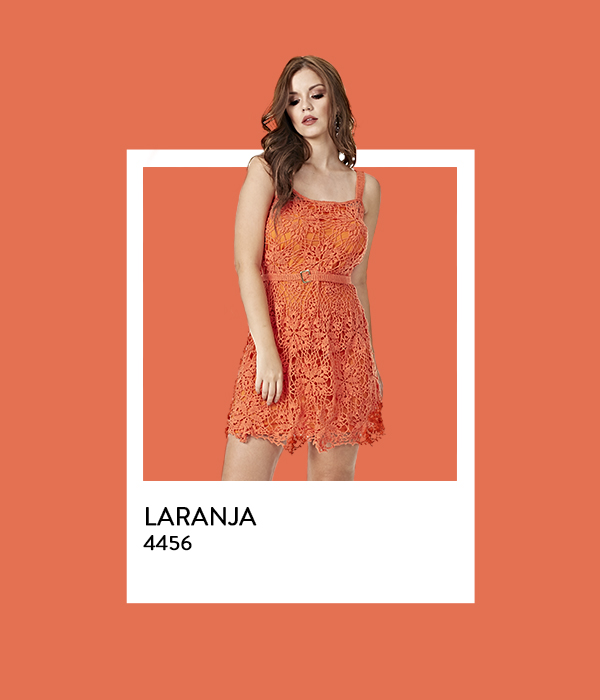 vestido cor laranja post verão 2021