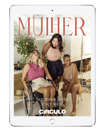 mockup com capa da revista digital dia da mulher