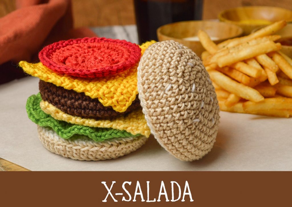 X-salada Amigurumi Círculo