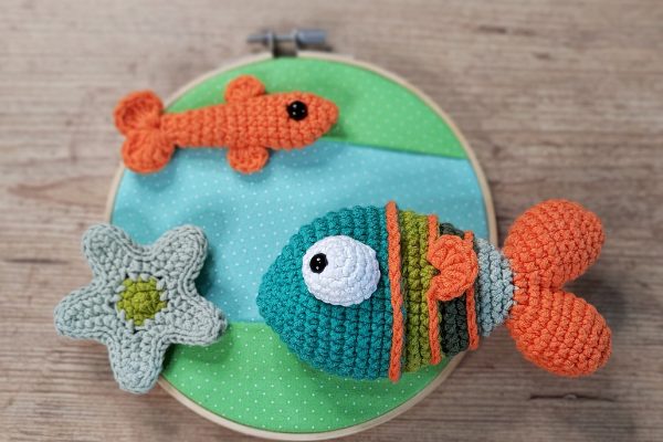 amigurumi fundo do mar