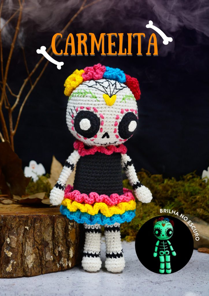 Caveira de Amigurumi