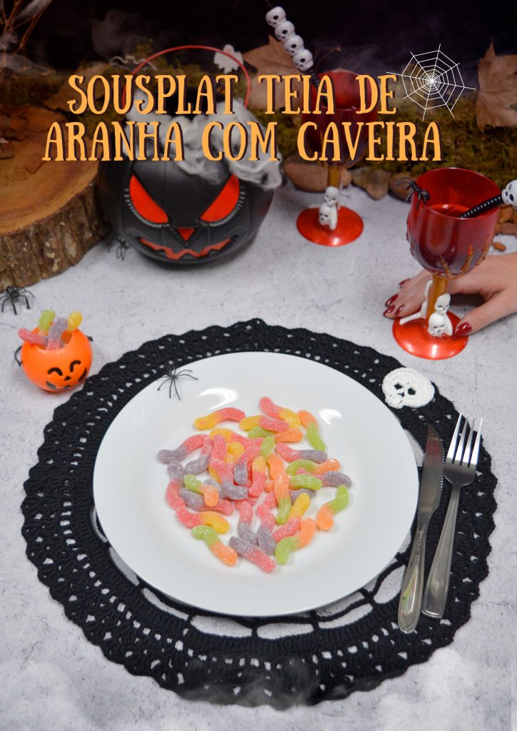 Souplat Teia de Aranha com Caveira