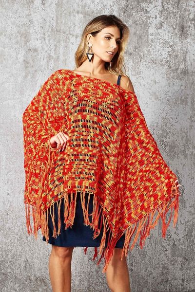 Poncho feminino