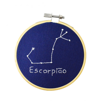 Signo Handmade Bordado Escorpião