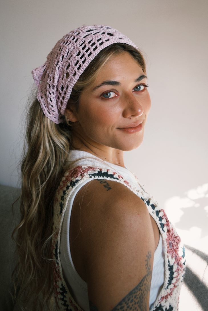 Bandana de crochê