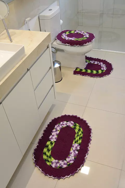 Jogo de Banheiro Violeta