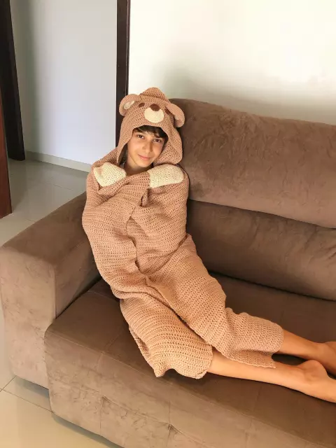 Manta Capuz Ursinho