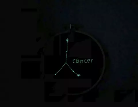 Bordado Signo Câncer Glow