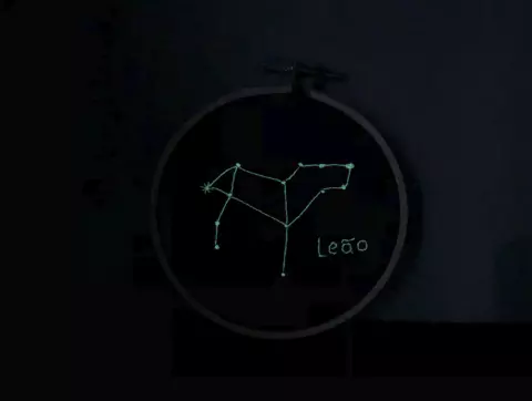 Bordado Signo Leão Glow