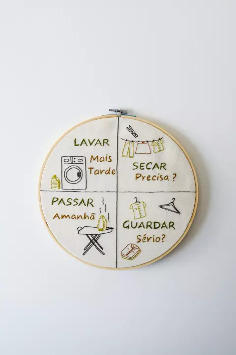 Bordado Lavar Roupa