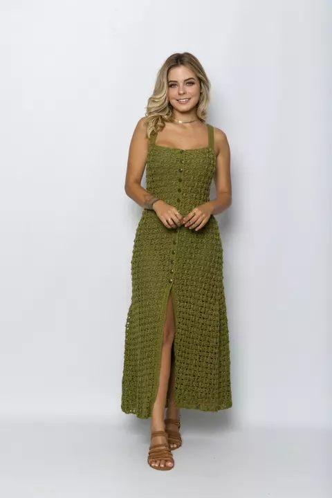 Vestido Aberto Militar