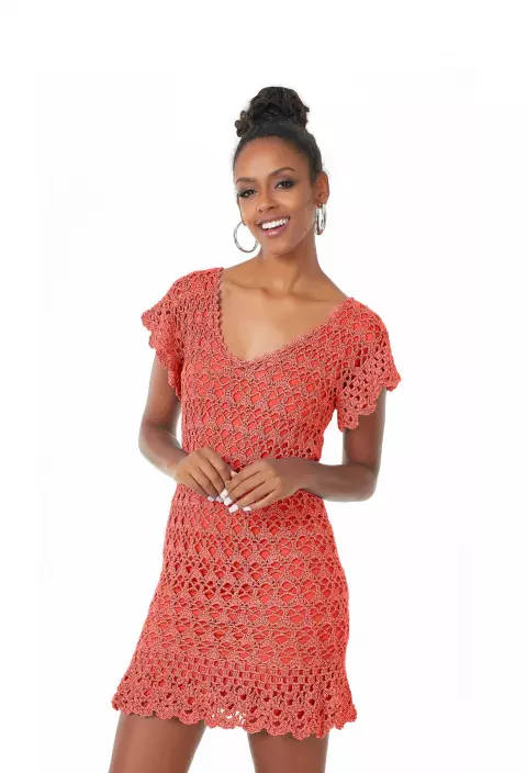 Vestido Coral Vivo