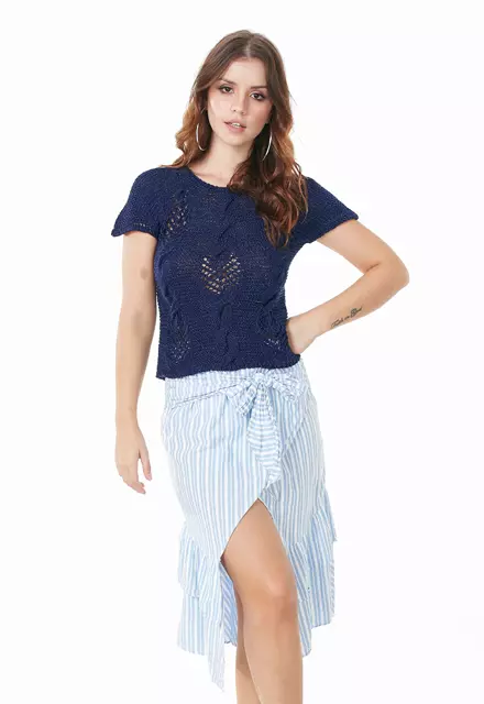 Blusa Fashion Azul