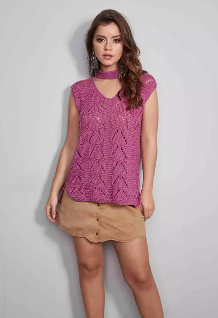 Blusa Maxcolor Violeta