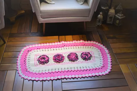 Tapete Oval Pink