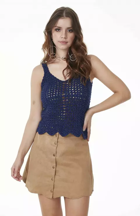 Regata Fashion Azul Marinho