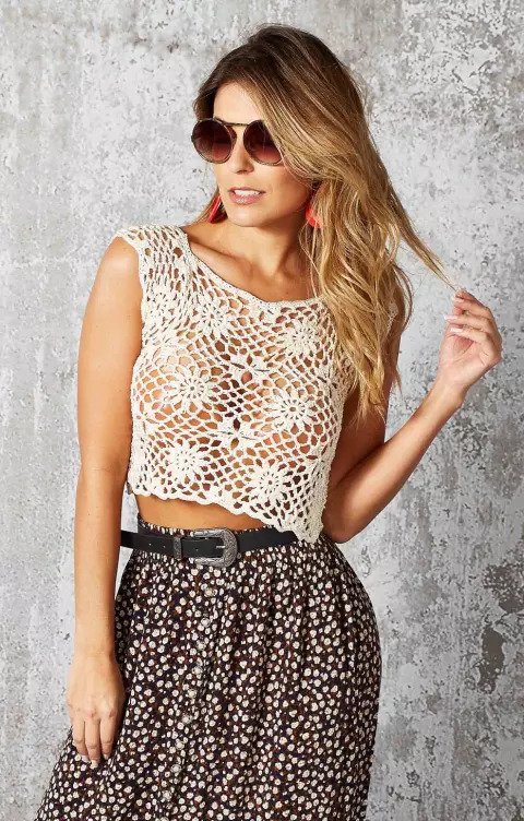 CROPPED OFF WHITE ENCANTO SLIM
