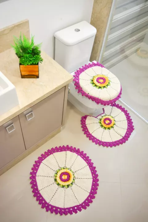 Jogo de Banheiro Flor Central