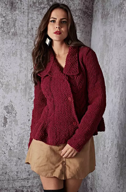 Jaqueta Peplum Veludo