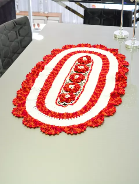 Caminho de Mesa Flores Mesclas