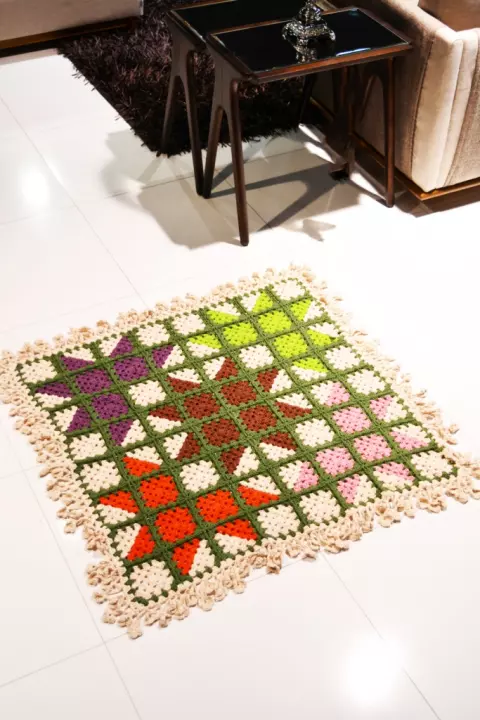 Tapete Maxcolor Patch Crochê
