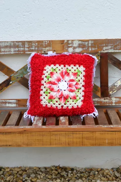 Capa Almofada Decore Vermelho