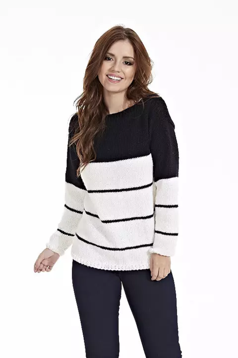 Blusa Seda Com Listra