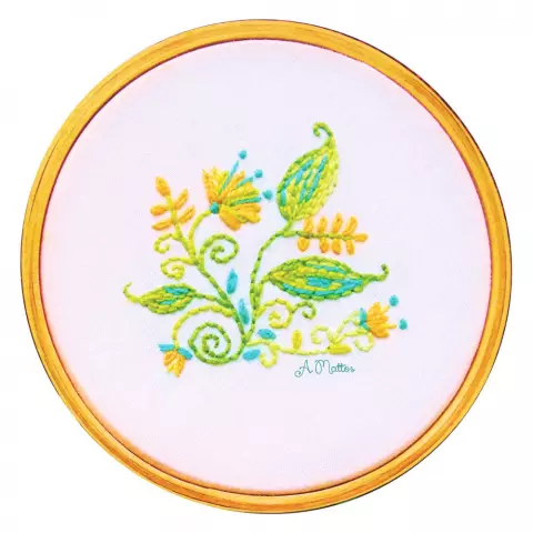 Quadrinho Bastidor Floral