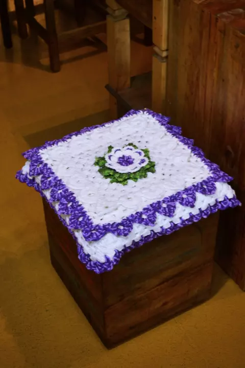 Almofada Flor Violeta