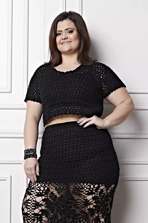 Plus Size - Conjunto Preto