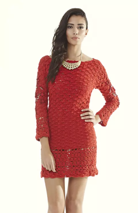 Vestido Vermelho Bordado