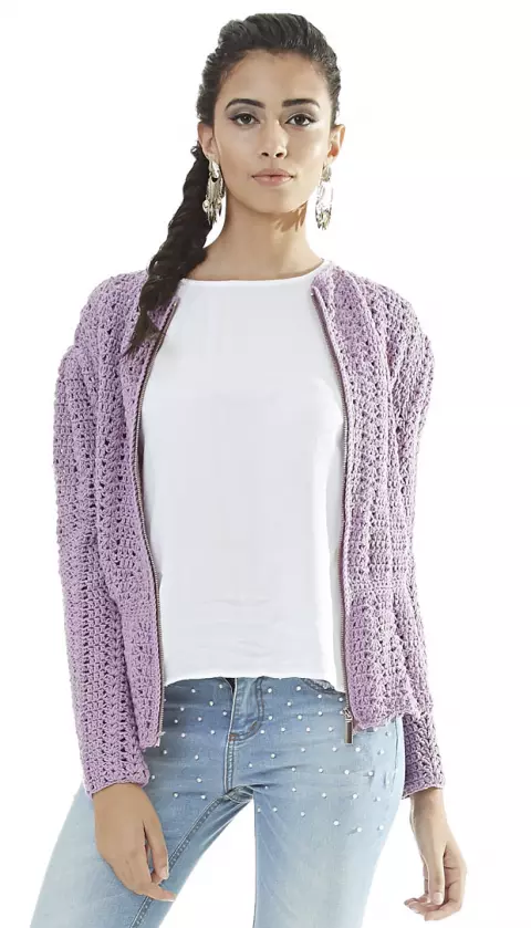 Casaco Peplum com Zíper