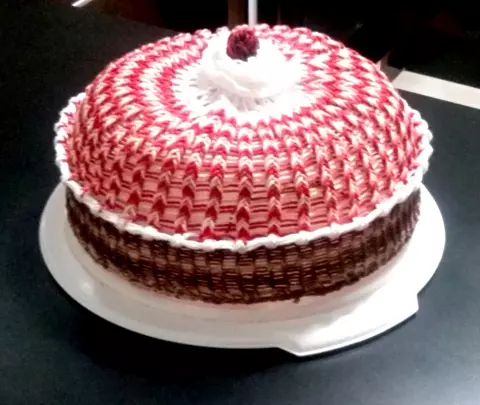 Cobre bolo crochê