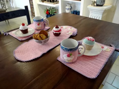 Conjunto de Mesa Cupcakes