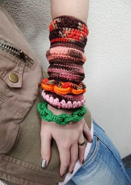 Pulseiras de Crochê